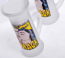 KEGLEVICH Komix '99 Wodka Schnapsglas mit Pop Art Motiv (2 Stück) - Bild 3
