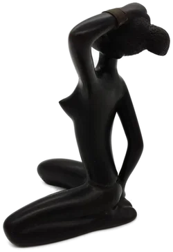 Anzengruber Leopold Kunst-Skulptur African Woman 1950s Austria  - Bild 6