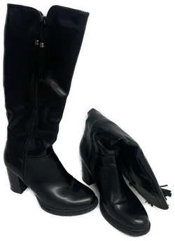 Stöckelstiefel - schwarz - Gr. 40 - Bild 1