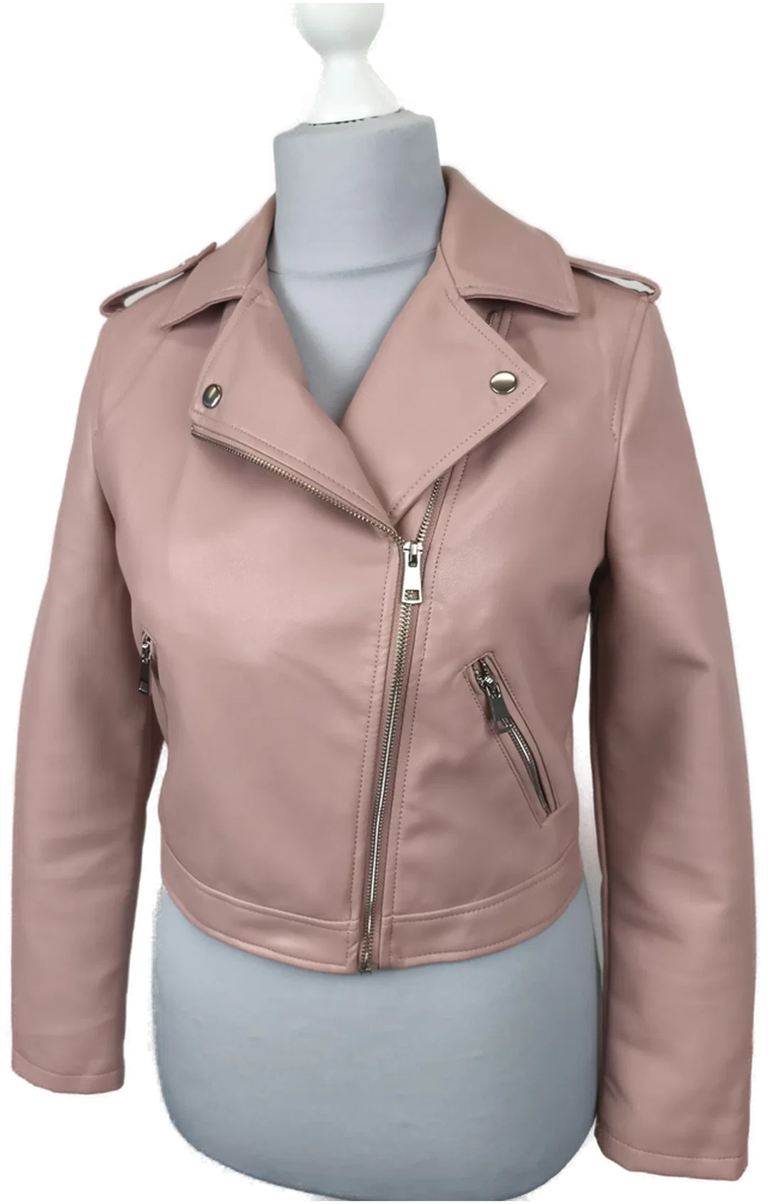  Primark, Kunstlederjacke Damen, Gr. 34 - 36 - Bild 1