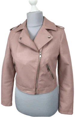  Primark, Kunstlederjacke Damen, Gr. 34 - 36 - Bild 1
