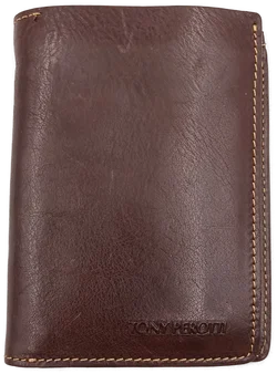 Tony Perotti Herren Lederbrieftasche braun