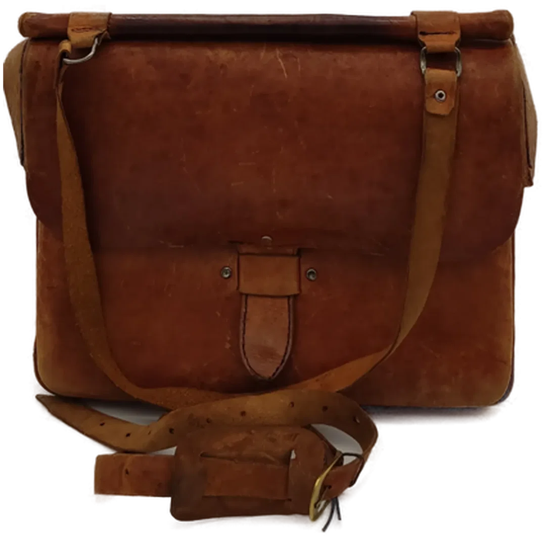 Ledertasche cognac Vintage – Bild 5