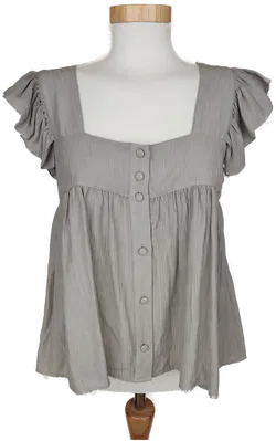 [NEU] Zara Damen Top grau/beige - S/36 - Bild 1