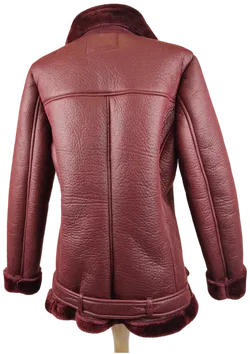 Only Kunstleder-Bikerjacke bordauxrot - M/38 - Bild 2