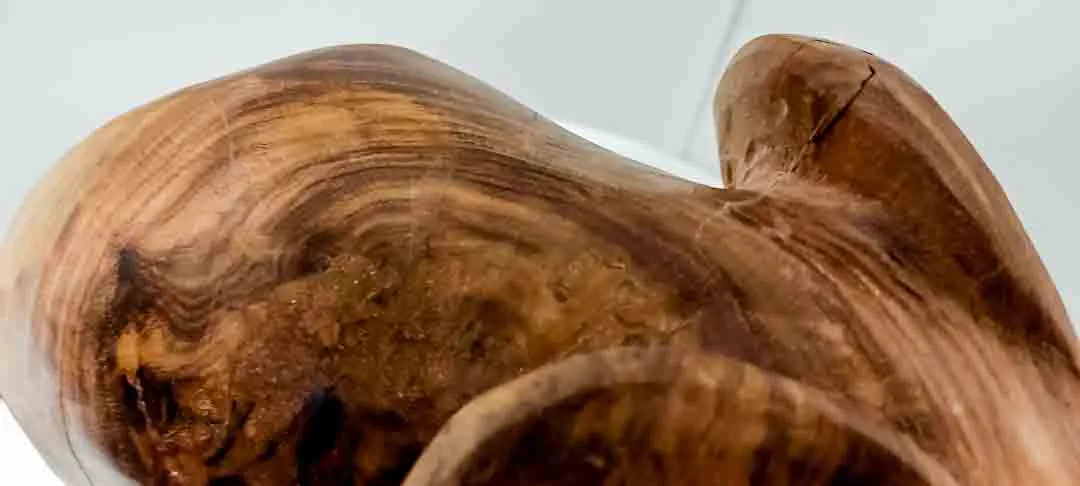 Massiver Vintage-Elefant aus Edelholz mit Charakter-Maserung – Bild 3