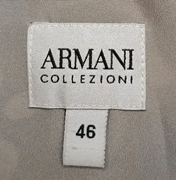 Armani Collezioni Damen Midikleid grau gepunktet Gr. XL - Bild 4