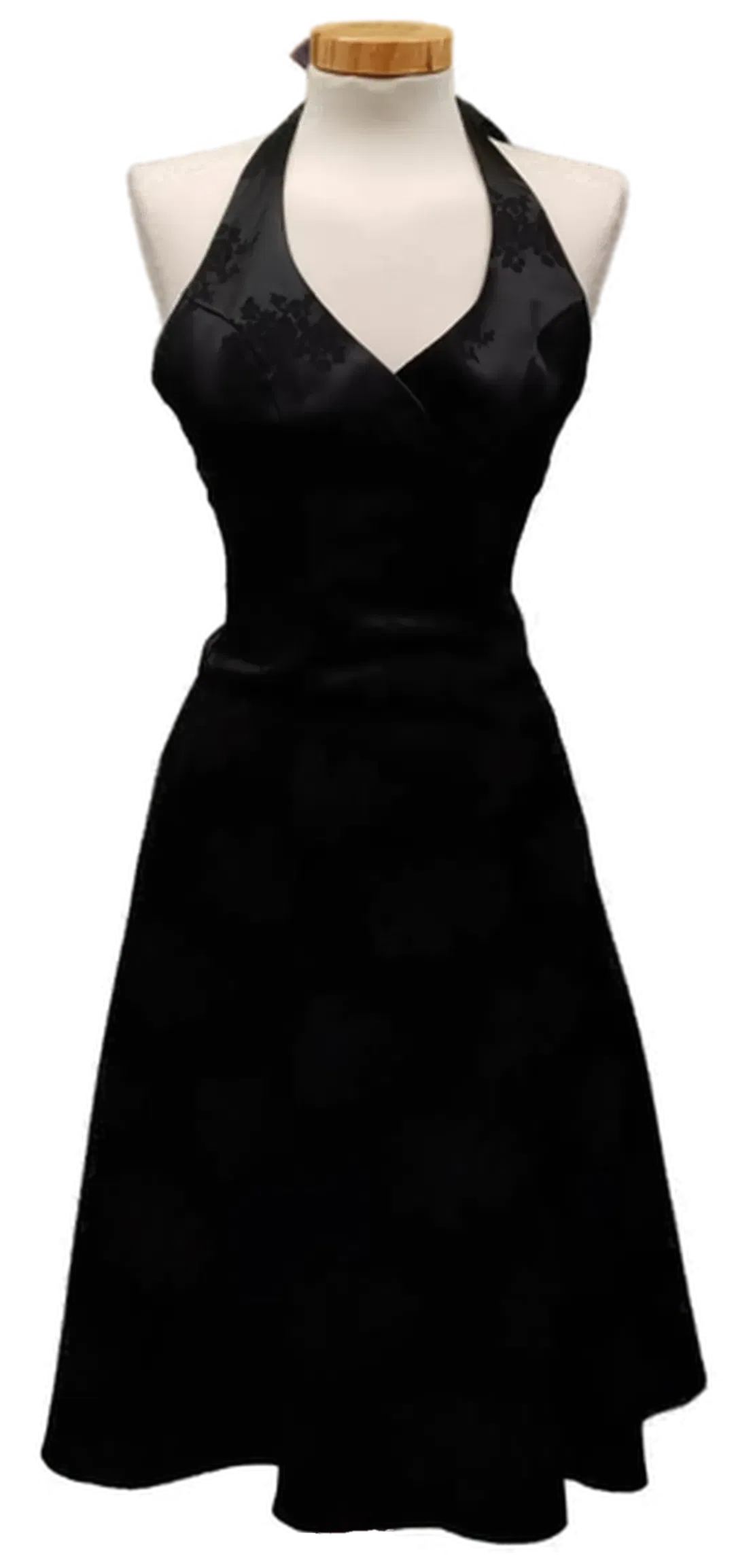 Orsay Damen Satin-Minikleid schwarz mit floralen Stickereien Gr. XXS - Bild 4