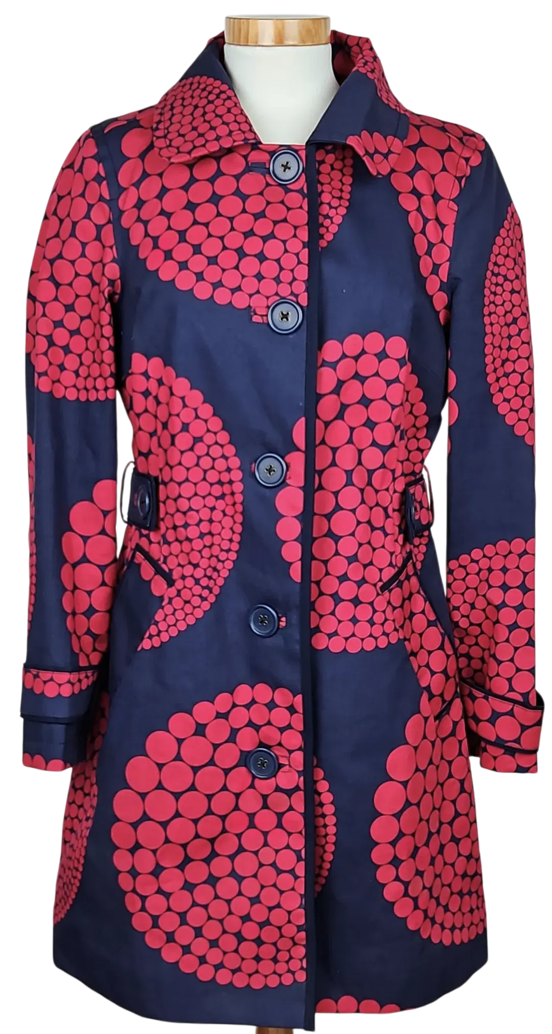 Boden Damen Mantel, blau/pink - Gr.  S  - Bild 1