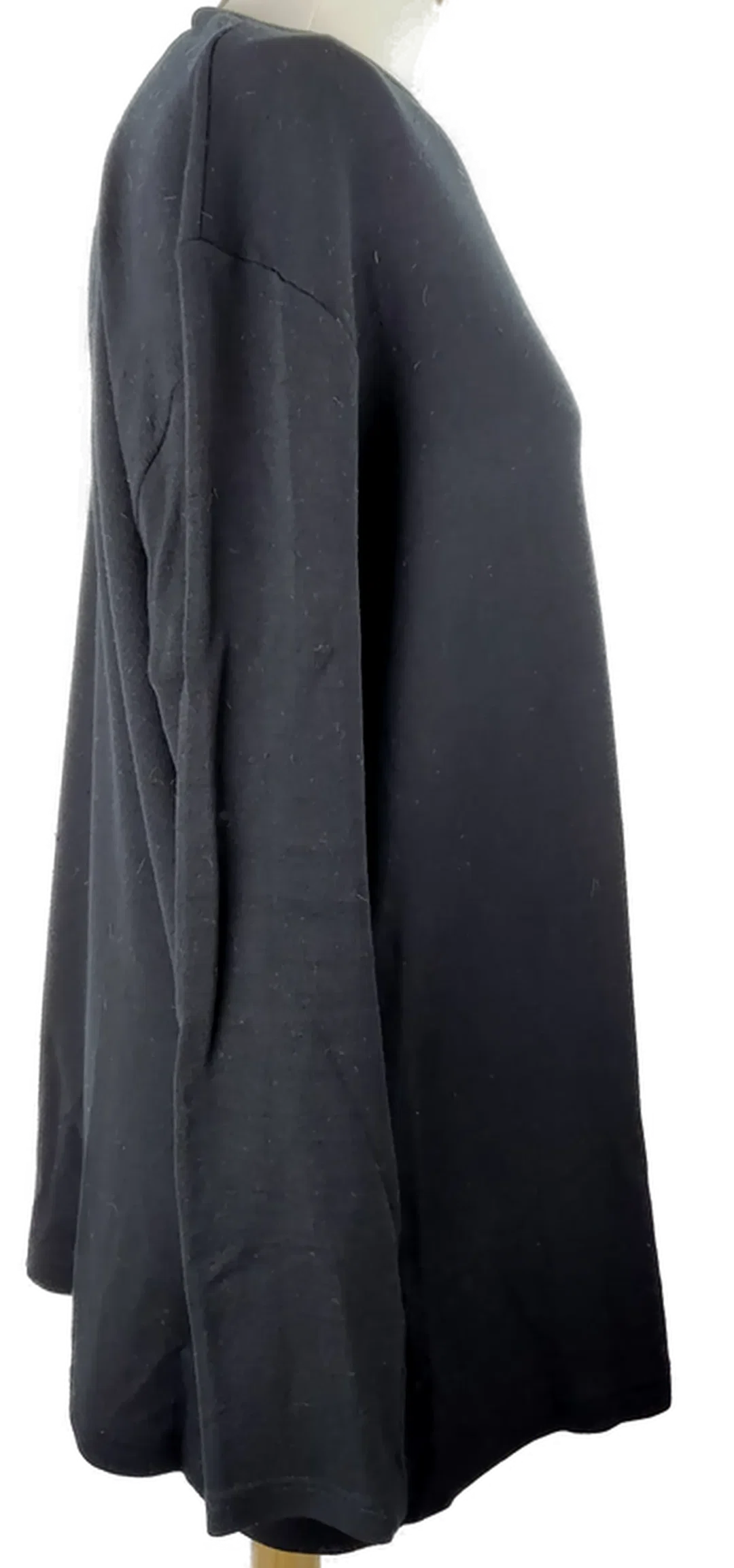 Pullover "Canda", langarm mit Rundhalsausschnitt, gestrickt, schwarz, Größe XL – Bild 2
