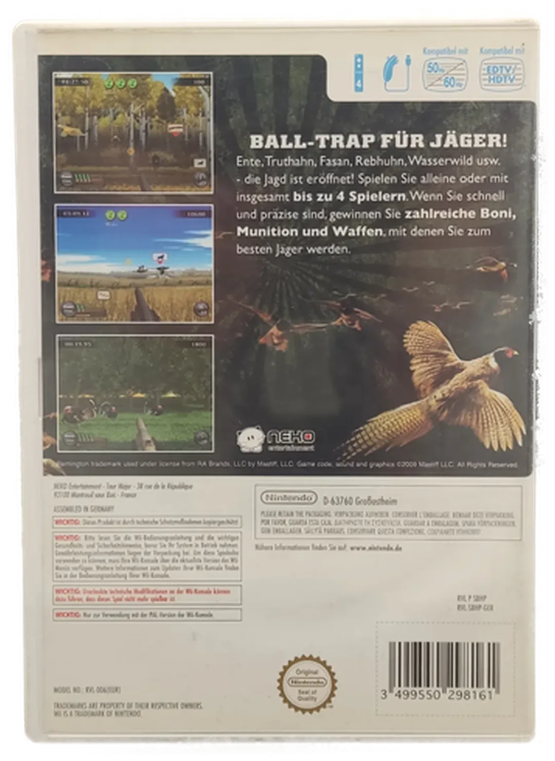 Nintendo Wii "Remington Great American Bird Hunt" – Bild 2