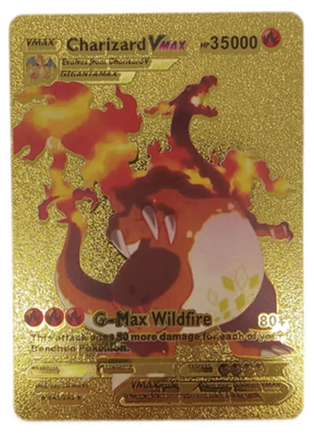 Pokémon Sammelkarte Goldfolie Vmax Charizard Vmax - Bild 4