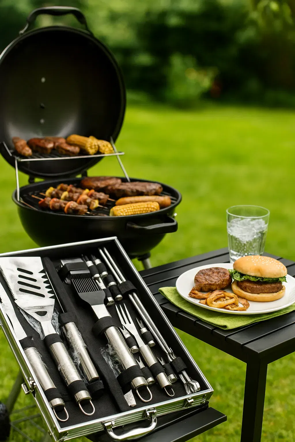 Romanticist BBQ Grillbesteck Set im Alukoffer – 20-teilig – Edelstahl – NEU & unbenutzt - Bild 4
