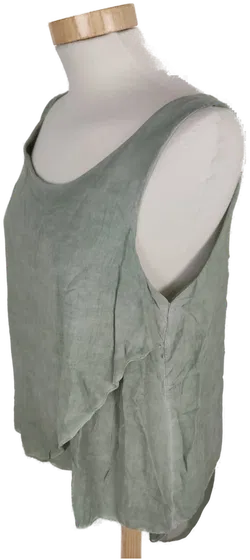Top mit Rundhalsausschnitt, grün, Größe 36 (geschätzt) - Bild 2