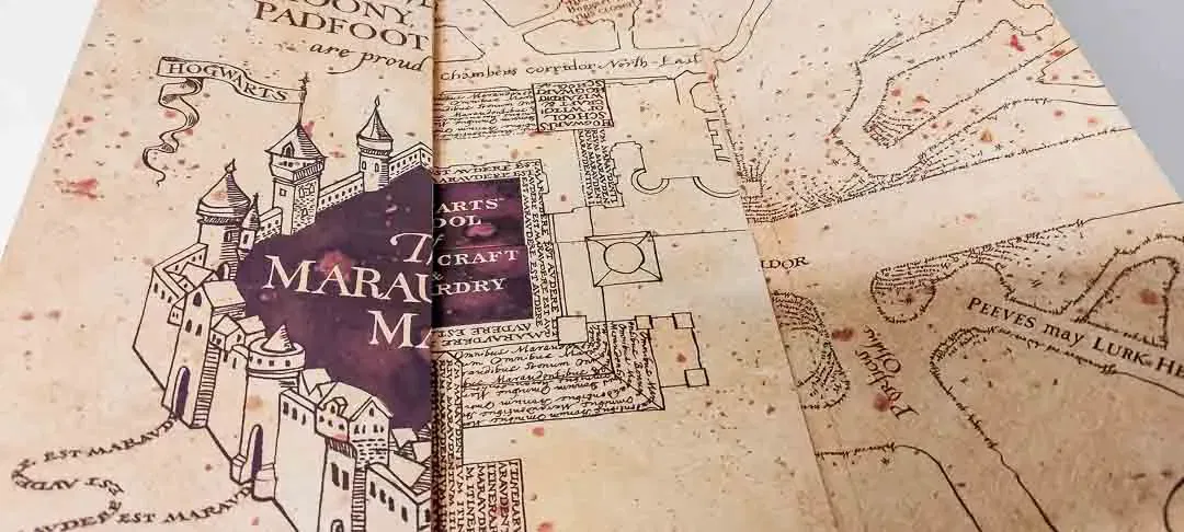 Harry Potter Karte des Rumtreibers – Legendäre Hogwarts-Replik „Marauder’s Map“ - Bild 1