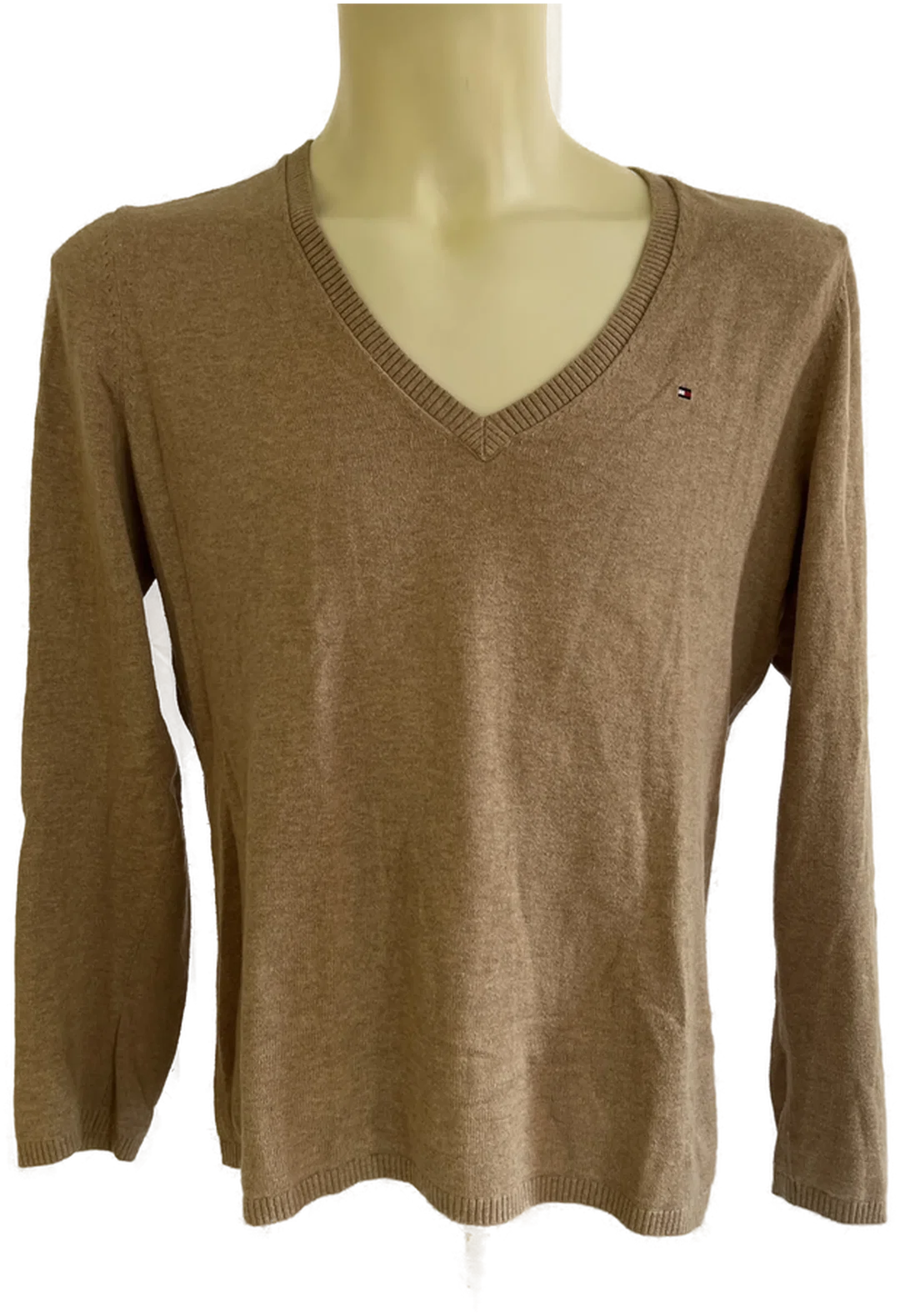 HILFIGER Pullover Herren Gr. XL Cashmere – Bild 3