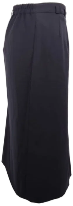 Rock mit Gummizugeinsatz, schwarz, Größe 46 - Bild 2