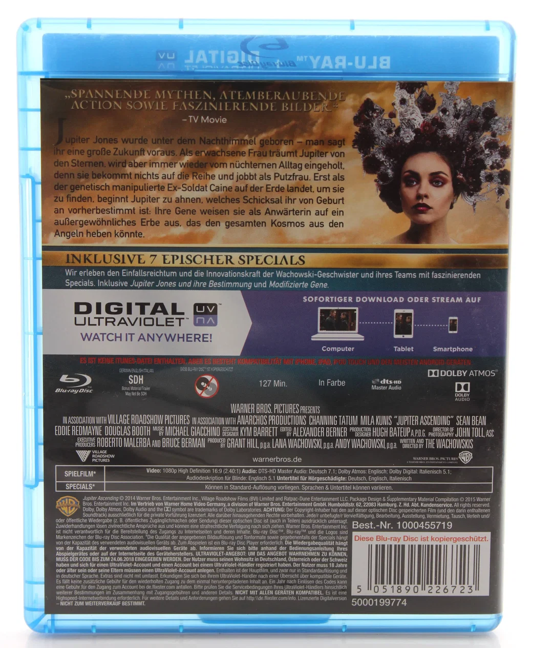Blu Ray "Jupiter Ascending" (inkl. Digital Ultraviolet) – Bild 2
