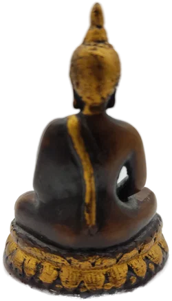 Kleine Buddha-Figur Holz | Zeitloses Unikat - Bild 2