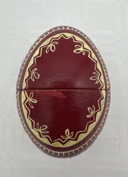 Vintage - Osterei aus Holz - Bild 2