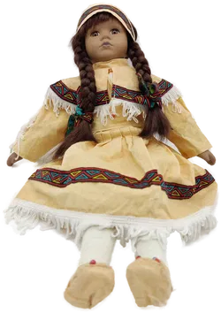 Kinderpuppe Indianermädchen  - Bild 2