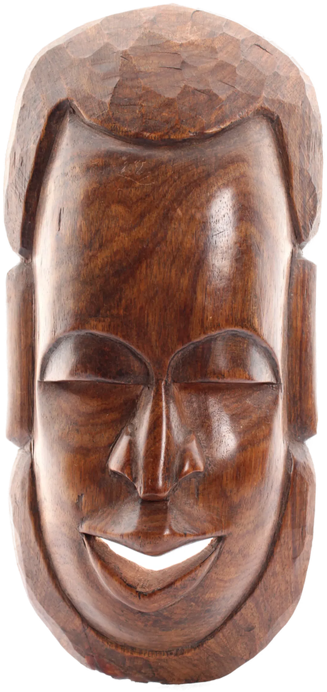 Afrikanische Holzmaske – handgeschnitzt – Wandmaske – ca. 34,5 cm - Bild 1