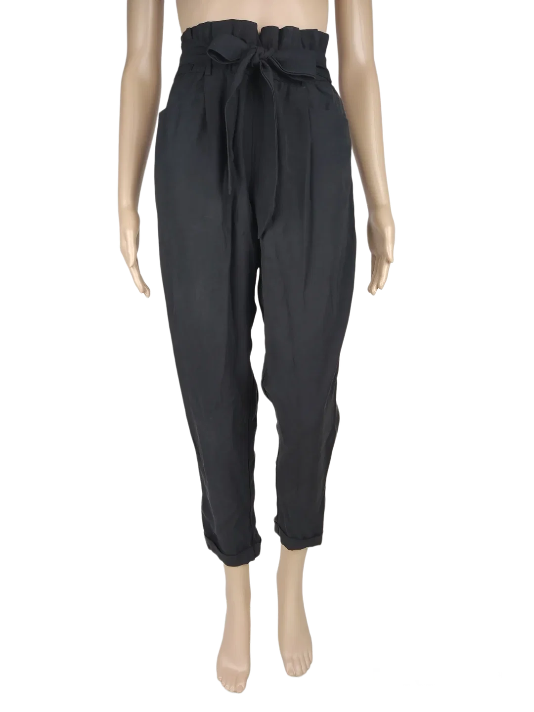 Stradivarius Hose schwarz - Gr. XS / 34 - Bild 1
