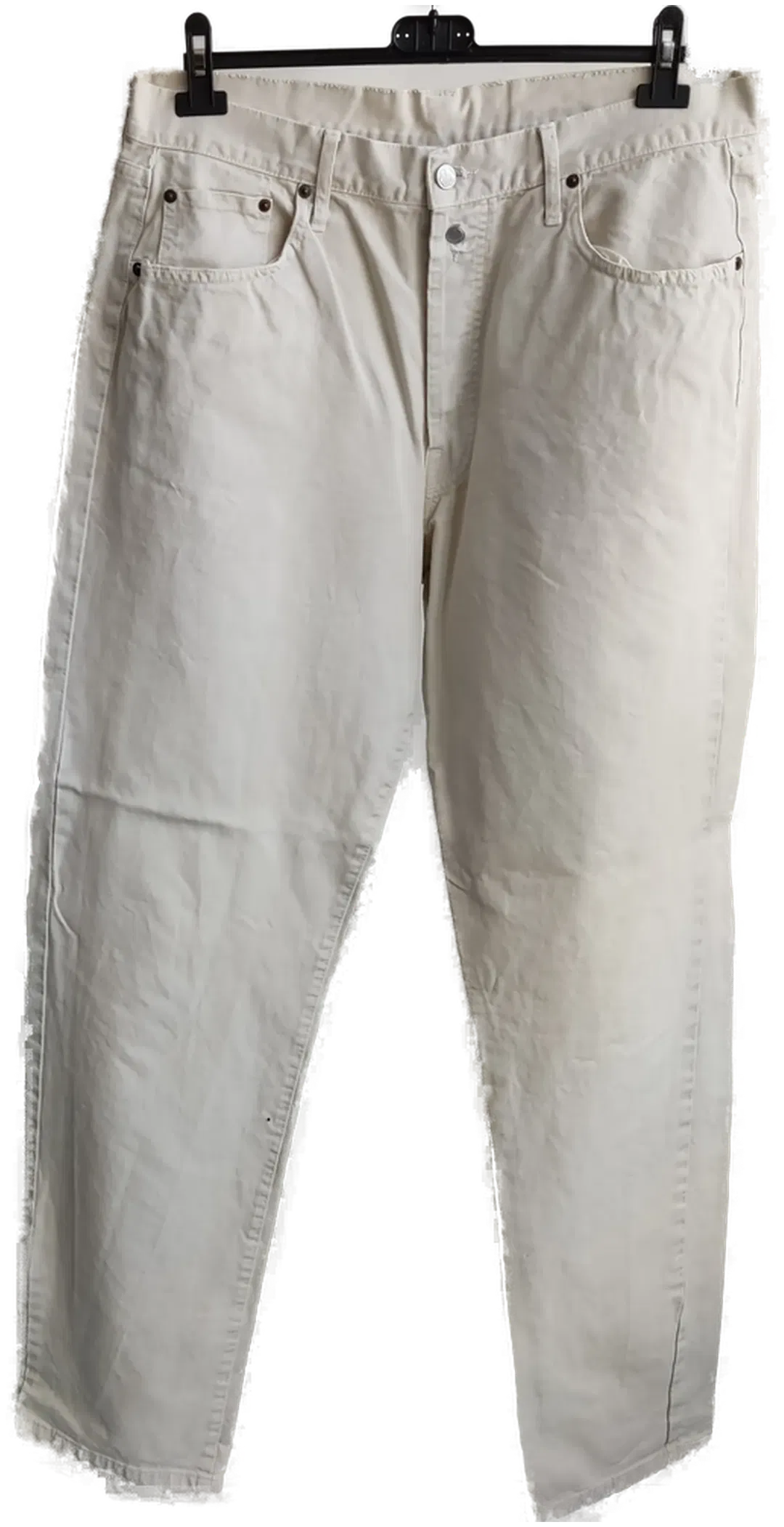 REPLAY Herrenjeans Regular 901 weiß mit Knopfleiste - Gr. W38 - Bild 1