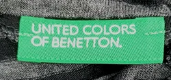 United Colors of Benetton Kindershirt schwarz/grau Gr. S/CH - Bild 3