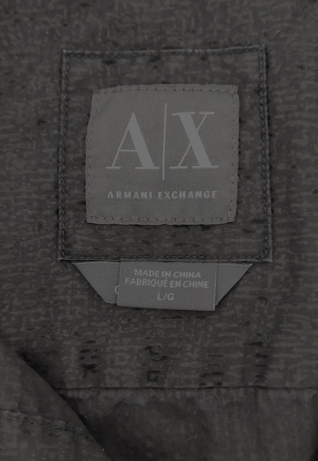 Armani Exchange Herren Hemd schwarz Gr. L – Bild 3