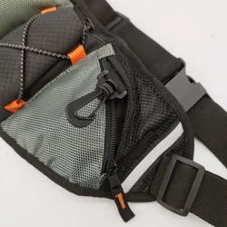 Schwarz-grauer Gürteltasche - ca. 96cm / verstellbar - Bild 2