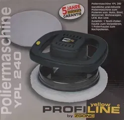 Zgonc Poliermaschine PROFILINE YPL 240 – 120W, Ø 240 mm, mit Zubehör & OVP - Bild 6