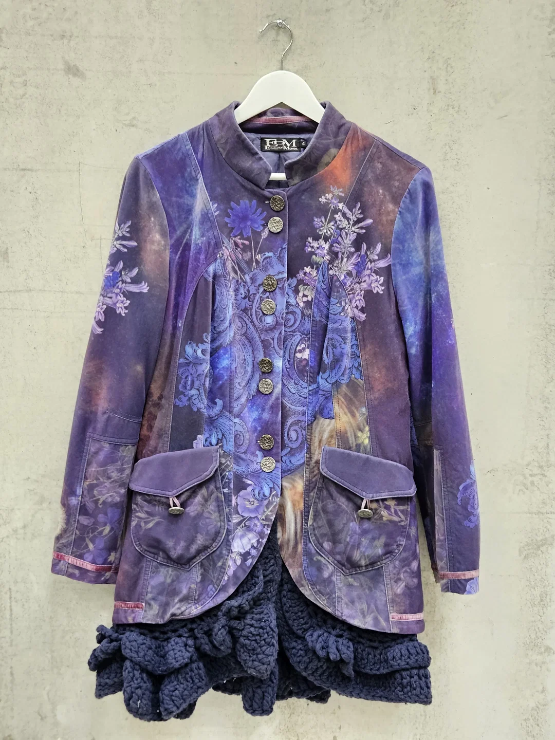 ETOILE DU MONDE Damen Jacke, blau - Gr. S – Bild 1