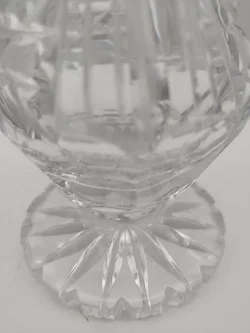 Kristallvase mit Schliffmuster | Tschechischer Vintage-Schatz - Bild 8