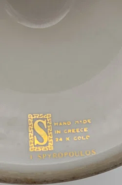Spyropoulos Vase Keramik 24K-Gold | Griechischer Schatz - Bild 5