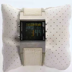 Damen Digitaluhr DZ-7043 von Diesel mit Originalbox – Edelstahlgehäuse & Lederarmband - Bild 1