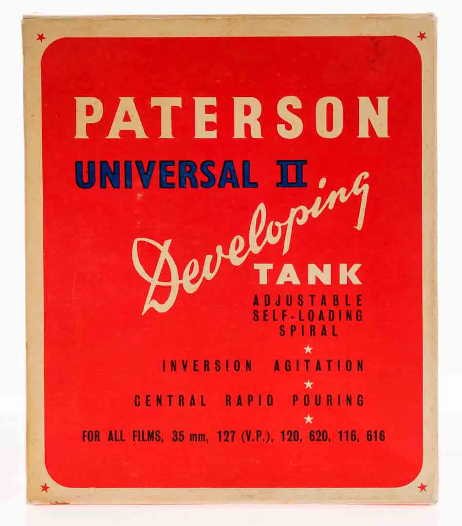 Vintage: Paterson Universal Developing Tank Model II mit Spule & Originalkarton – Bild 3
