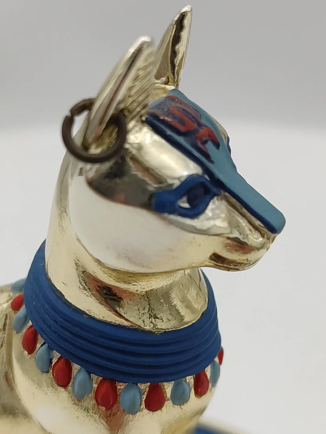 'The sacred  bast cat' Porzellan mit Glaskuppel & Zertifikat von Franklin Mint | Ägyptischer Schatz – Bild 14