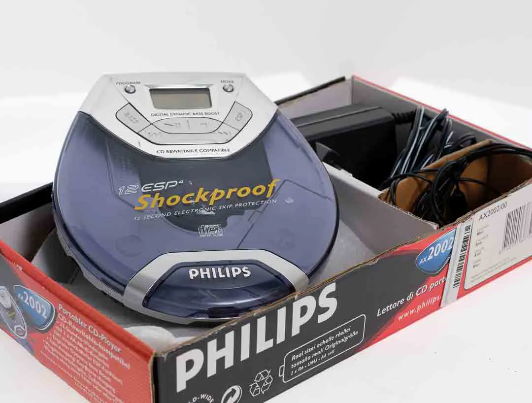 Vintage Discman Philips "Shockproof!!!" mit Dynamic Bass Boost – Bild 2