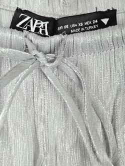 ZARA Damen Hose, grau - Gr. XS  - Bild 4