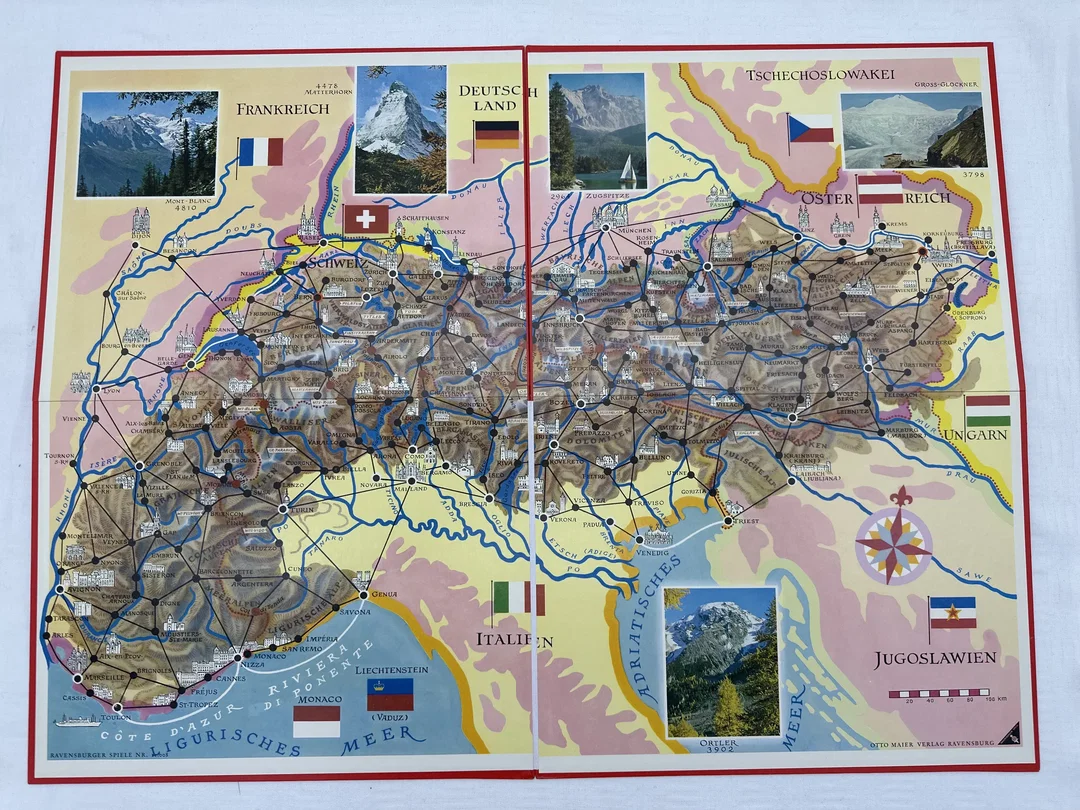 Alpenreise - Vintage Brettspiel  – Bild 2