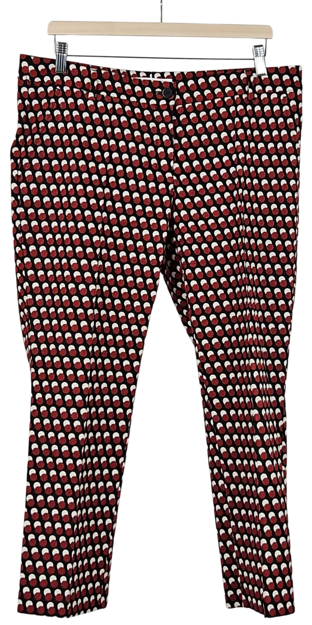 Brax Feel Good Damen Hose, schwarz/rot/weiß - Gr. D 44 – Bild 1