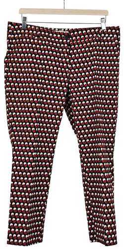 Brax Feel Good Damen Hose, schwarz/rot/weiß - Gr. D 44