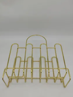 Zeitschriftenständer aus Metall - Goldfarben  - Bild 4