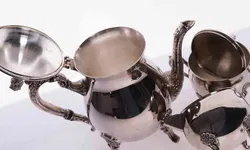 Versilbertes Tee-/Kaffeeservice – 3-teilig – Kanne, Zuckerdose & Milchkanne – barock inspiriert - Bild 3