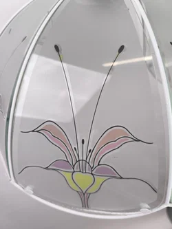 helle Deckenleuchte mit Glas, romantisch - Bild 2