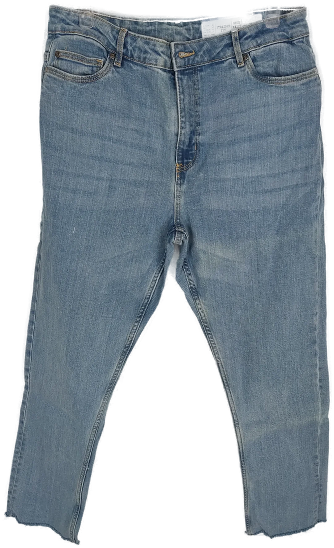 Jeans "esmara" lang mit Stretch, hellblau mit Taschen, Größe 40 – Bild 1