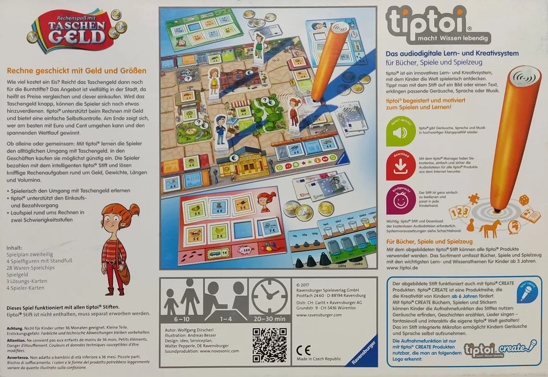 tiptoi® Rechenspaß mit Taschen Geld - Lernspiel - Ravensburger – Bild 2