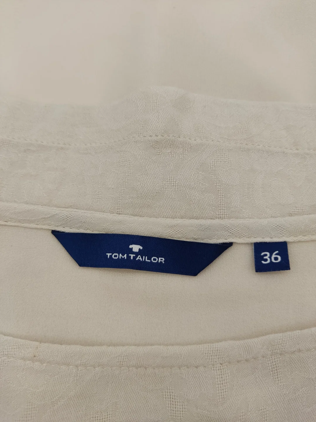 Tom Tailor Damen Bluse Creme Gr. 36 – Bild 3