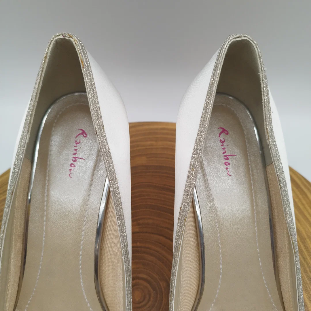 Rainbow Club Brautschuhe – Gr. 42 – Ivory Satin – breite Passform – Bild 6
